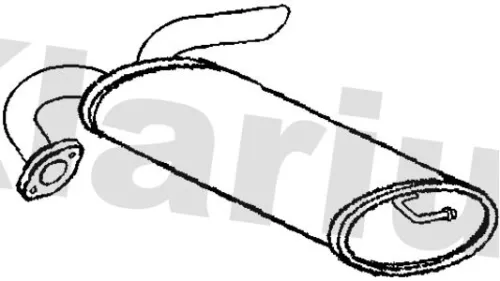 Rear Muffler Exhaust Silencer Back Box Fits Opel Vauxhall Antara