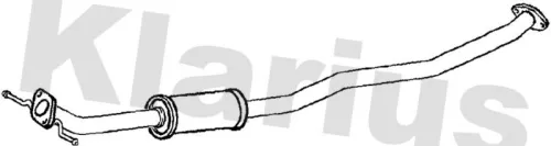 Exhaust Centre Muffler Middle Silencer Fits Opel Suzuki Vauxhall Agila Splash