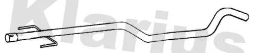 Klarius Centre Exhaust Pipe For Opel Vauxhall Meriva