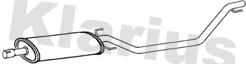 Exhaust Centre Muffler Middle Silencer Fits Opel Vauxhall Signum Vectra