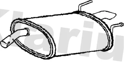 Rear Muffler Exhaust Silencer Back Box Fits Opel Vauxhall Insignia