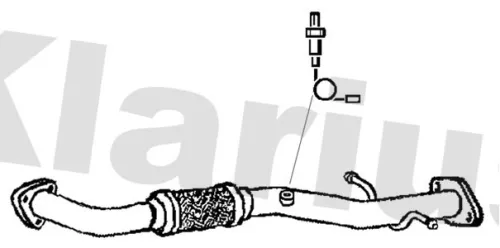 Klarius Centre Exhaust Pipe For Chevrolet Opel Vauxhall Astra Cruze Zafira Zafir