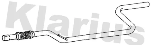 Klarius Centre Exhaust Pipe For Opel Vauxhall Meriva