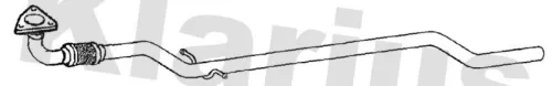 Klarius Centre Exhaust Pipe For Vauxhall Meriva