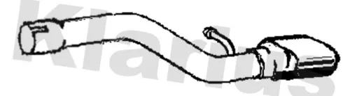 Klarius Rear Exhaust Pipe For Opel Vauxhall Astra