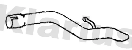 Klarius Rear Exhaust Pipe For Opel Vauxhall Astra