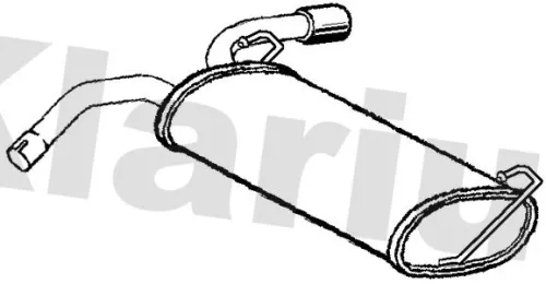 Rear Muffler Exhaust Silencer Back Box Fits Opel Vauxhall Mokka / Mokka X