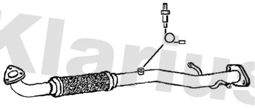 Klarius Front Exhaust Pipe For Opel Vauxhall Astra