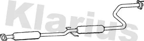 Exhaust Centre Muffler Middle Silencer Fits Honda Civic