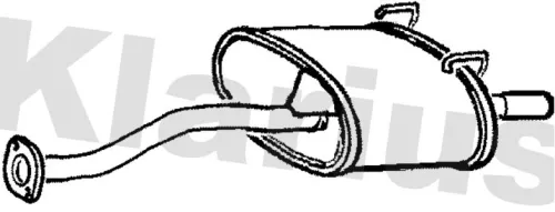 Rear Muffler Exhaust Silencer Back Box Fits Honda Civic