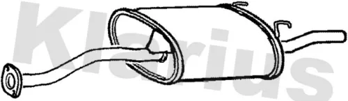 Rear Muffler Exhaust Silencer Back Box Fits Honda Civic