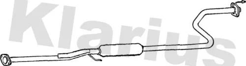 Exhaust Centre Muffler Middle Silencer Fits Honda Civic