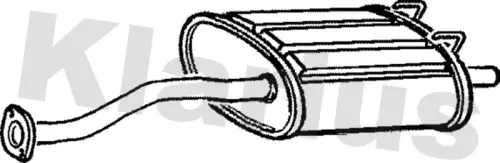 Rear Muffler Exhaust Silencer Back Box Fits Honda Civic