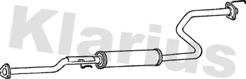 Exhaust Centre Muffler Middle Silencer Fits Honda Civic