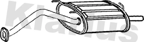 Rear Muffler Exhaust Silencer Back Box Fits Honda Civic