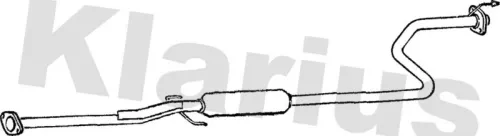 Exhaust Centre Muffler Middle Silencer Fits Honda Civic