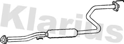 Exhaust Centre Muffler Middle Silencer Fits Honda Civic