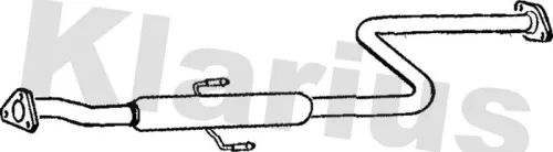 Exhaust Centre Muffler Middle Silencer Fits Honda Prelude