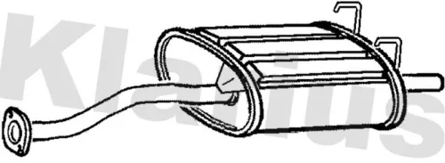 Rear Muffler Exhaust Silencer Back Box Fits Honda Civic Crx