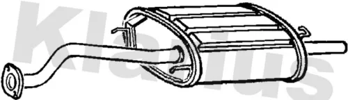 Rear Muffler Exhaust Silencer Back Box Fits Honda Civic