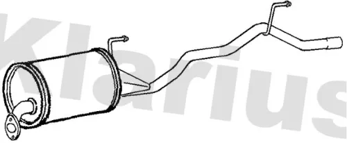 Rear Muffler Exhaust Silencer Back Box Fits Honda Hr-v