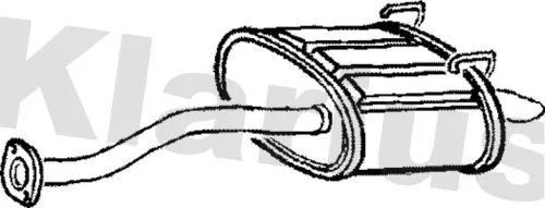 Rear Muffler Exhaust Silencer Back Box Fits Honda Civic