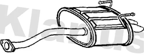 Rear Muffler Exhaust Silencer Back Box Fits Honda Civic