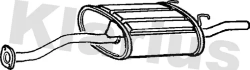 Rear Muffler Exhaust Silencer Back Box Fits Honda Civic