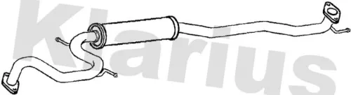 Exhaust Centre Muffler Middle Silencer Fits Honda Civic