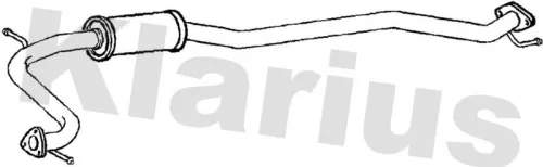 Exhaust Centre Muffler Middle Silencer Fits Honda Civic