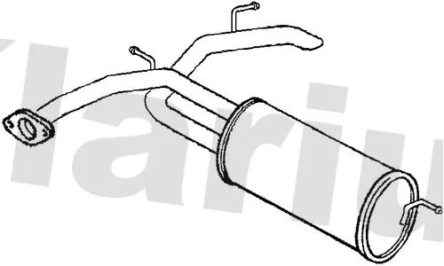 Rear Muffler Exhaust Silencer Back Box Fits Honda Civic