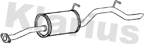 Rear Muffler Exhaust Silencer Back Box Fits Honda Logo