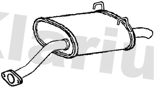 Rear Muffler Exhaust Silencer Back Box Fits Honda Cr-v