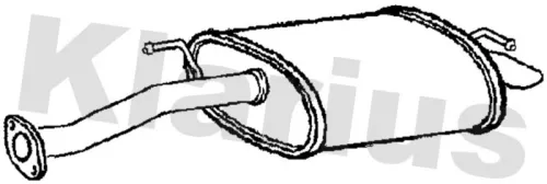 Rear Muffler Exhaust Silencer Back Box Fits Honda Fr-v