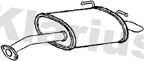 Rear Muffler Exhaust Silencer Back Box Fits Honda Cr-v