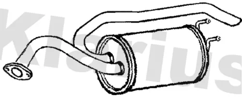 Rear Muffler Exhaust Silencer Back Box Fits Ford Honda Fiesta Jazz