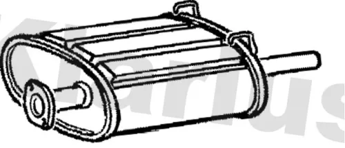 Rear Muffler Exhaust Silencer Back Box Fits Honda Cr-v