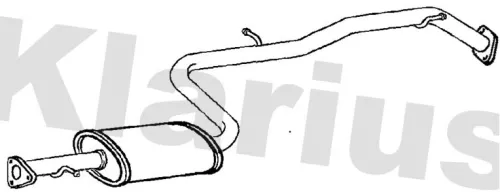 Exhaust Centre Muffler Middle Silencer Fits Honda Insight