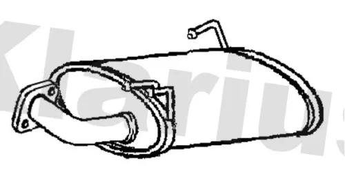 Rear Muffler Exhaust Silencer Back Box Fits Honda Accord