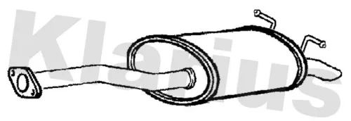 Rear Muffler Exhaust Silencer Back Box Fits Honda Hr-v