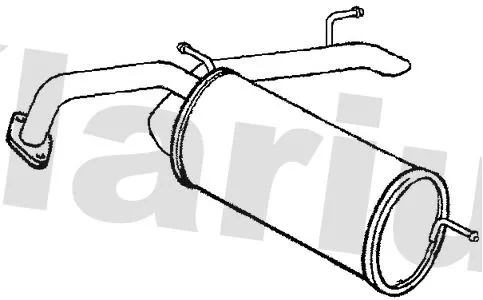 Rear Muffler Exhaust Silencer Back Box Fits Honda Civic