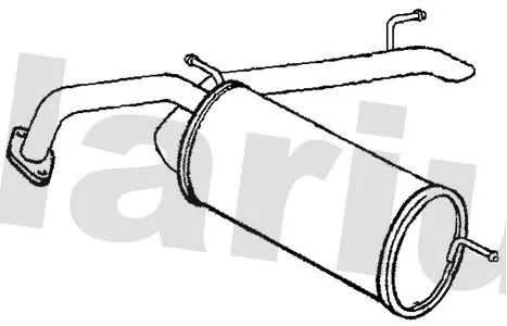 Rear Muffler Exhaust Silencer Back Box Fits Honda Civic