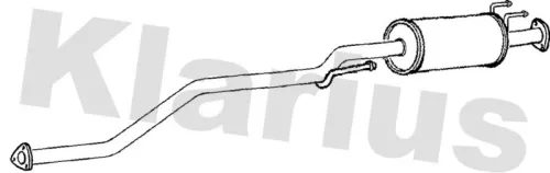 Exhaust Centre Muffler Middle Silencer Fits Honda Civic