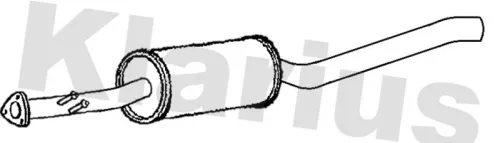 Exhaust Centre Muffler Middle Silencer Fits Honda Civic