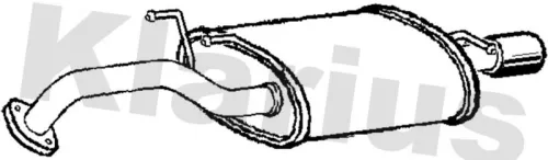 Rear Muffler Exhaust Silencer Back Box Fits Hyundai Coupe