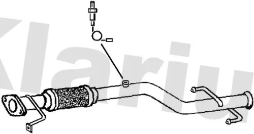 Klarius Centre Exhaust Pipe For Hyundai Getz