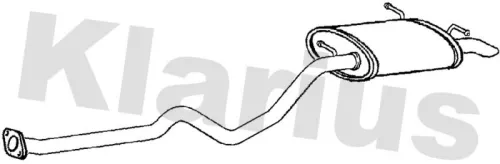 Rear Muffler Exhaust Silencer Back Box Fits Chrysler Hyundai Santa Fé Voyager