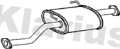 Exhaust Centre Muffler Middle Silencer Fits Hyundai Trajet