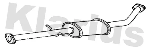 Exhaust Centre Muffler Middle Silencer Fits Hyundai I30