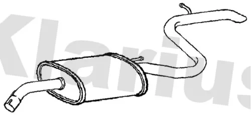 Rear Muffler Exhaust Silencer Back Box Fits Hyundai Kia Cee'd I30